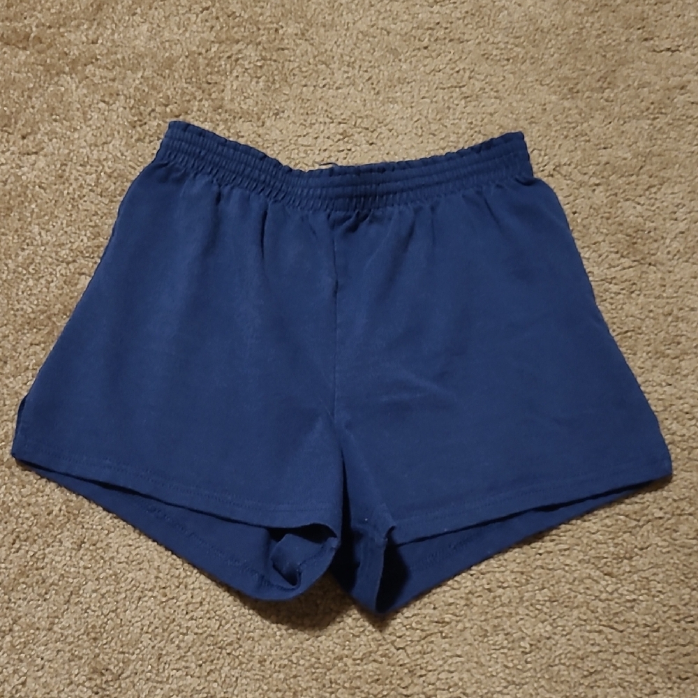 Soffe Navy Elastic Waistband Shorts, Size Small